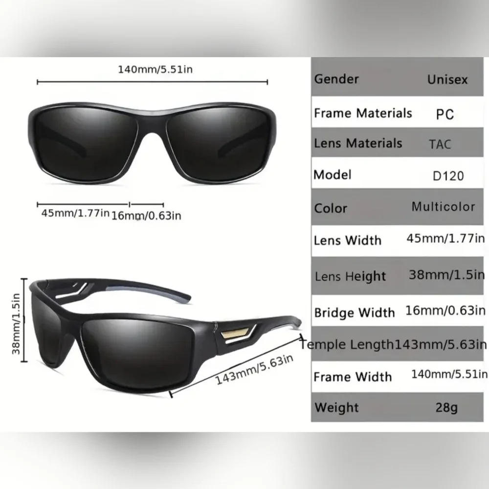 New LOISRUBY Polarized Cycling Driving Sunglasses, T2MISD